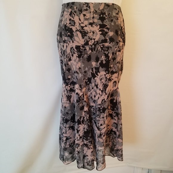 ✅911 NWT Axcess Mermaid Pink Black Pattern Skirt, sz.8, lined. - Picture 9 of 14